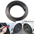 thumbnail image 1 of Protector Fender Flare Trim Arch Car Decor Eyebrow For Most Cars/trucks Universal Wheel 150cm*4.5cm Decoration, 1 of 11