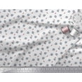 thumbnail image 3 of Soimoi White polyester Georgette Fabric Berries & Leaves Fabric Prints By Yard 42 Inch Wide, 3 of 3