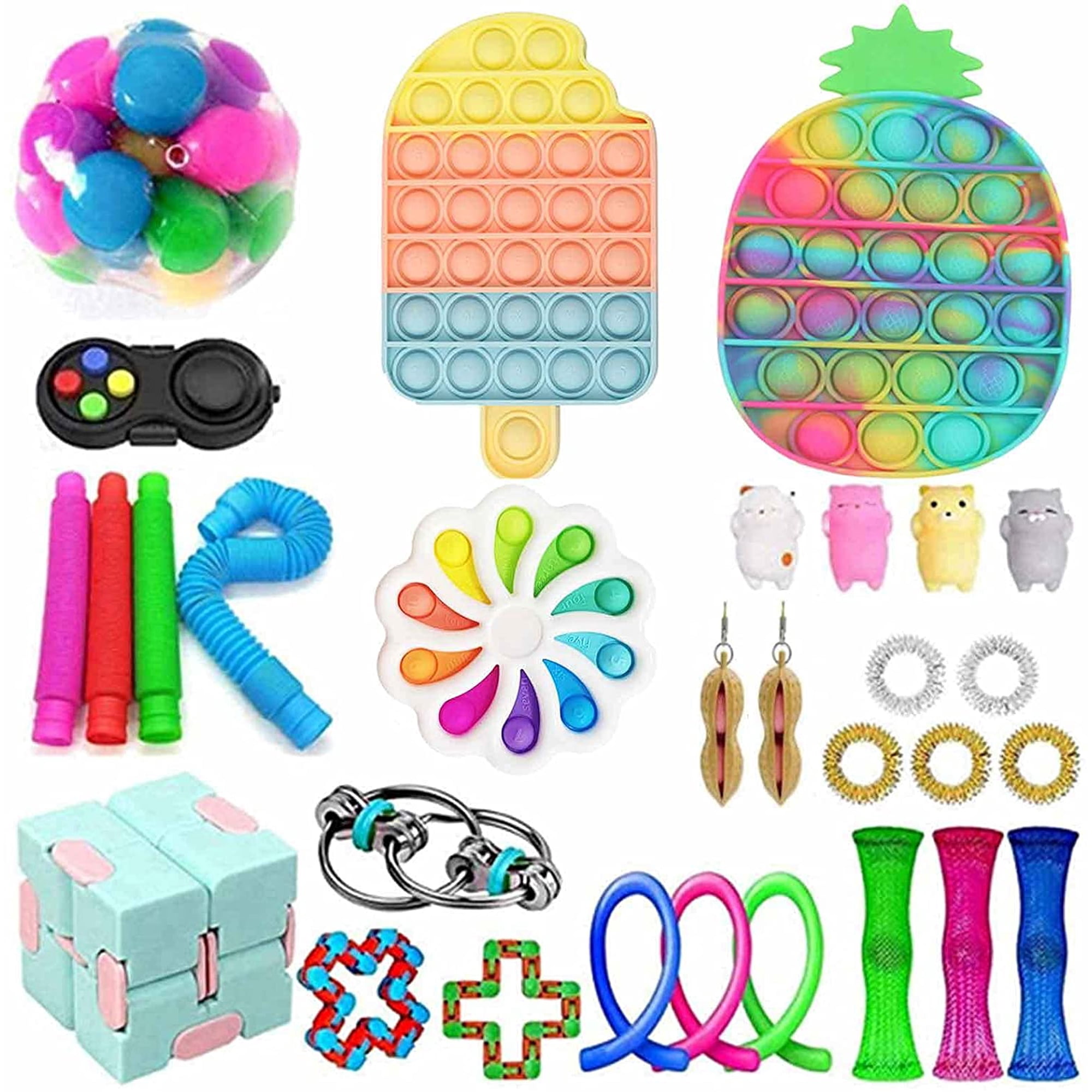Kit De Fidget Toys 6 Pièces – Sensoriel, Anti-stress, Pour La Concentration à La Maison Ou Au Bureau !