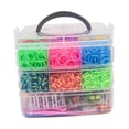 thumbnail image 4 of KLKCMS Rubber Bands Bracelet Kits Assorted Beads Pendants Loom Bracelet Making Kits for S, 4 of 9