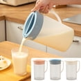thumbnail image 1 of Uscallm 3Pcs Refrigerator Water Pitcher 2L Large Capacity Cold Water Jug for Kitchen, BPA-Free Plastic Ice Water Dispenser with Lid and Handle, Household Heat Resistant Pitcher for Drinks and, 1 of 9