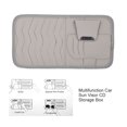 thumbnail image 3 of Organisateur de Pare-Soleil de Voiture Rangement Cd Sac de Rangement Cd Support Multifonction en Cuir PU Pare-Soleil de Voiture Rangement Cd Gris, 3 of 8