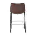 thumbnail image 2 of Heavenly Collections Modern Faux Leather Counter Stool for Kitchen and Bar, Mid-Century Style, 2 of 8
