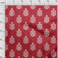 thumbnail image 3 of oneOone Coton Flex Rouge Tissu Asiatique Dabu Imprimé Matière de Robe Tissu Imprimé Tissu au Mètre 40 Pouces de Large, 3 of 4