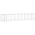 thumbnail image 1 of vidaXL Chenil Extérieur pour Chien Acier Galvanisé 21,78 M2, 1 of 4