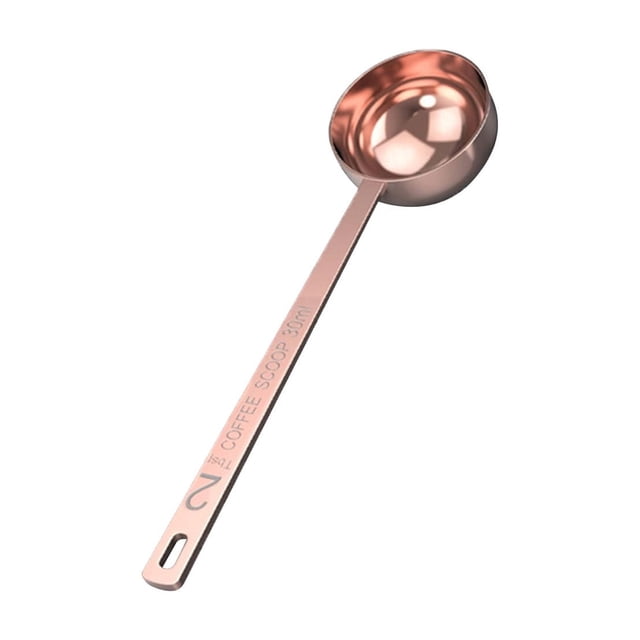 Chmadoxn Soup Spoons Measuring Spoon Stainless Steel 15/30ml Long Handle 304 Coffee Seasoning Milk Powder Graduated Spoon Kitchen Tool Liquid Measuring Spoon Measuring spoon