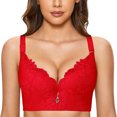 thumbnail image 2 of Clearance Sale 2025 Bra Womens Underwire Bra Lace Floral Bra Unlined Unlined Plus Size Full Coverage BraWomens Underwire Bra Lace Floral Bra Unlined Unlined Plus Size Full Coverage Bra, 2 of 9