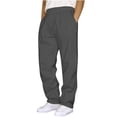 thumbnail image 1 of RXIRUCGD Pantalons de Jogging Mode pour Hommes - Pantalons en Coton Pantalons de Survêtement Pantalons pour Hommes Pantalons Longs, Gris Foncé, Taille : L, 1 of 4