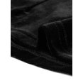 thumbnail image 5 of INSPIRE CHIC Stand Collar Cutout Velvet Top Black XS, 5 of 5