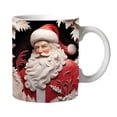 thumbnail image 5 of Vaidha Christmas Mug Inflated Snowman Mug, Santa Mug Press Puffy Design 15oz 11oz Coffe, 5 of 5
