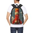 thumbnail image 4 of Xecao Lance-Roquettes Rouillé pour Sac à Dos pour École Voyage Randonnée avec Sangles Réglables Grande Capacité et Poches Latérales en Maille, 4 of 6