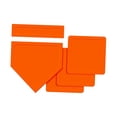thumbnail image 4 of Youkk Baseball Softball Ensemble de Base 5 Pcs Bases Terrain Caoutchouc Orange, 4 of 6
