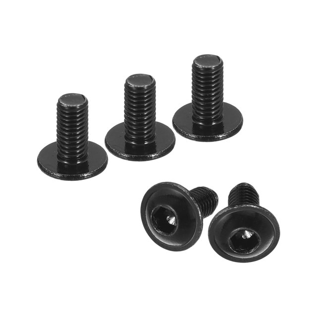 Unique Bargains Flanged Button Head Socket Cap Screws, 50 Pack M3x6mm 304 Stainless Steel Bolts