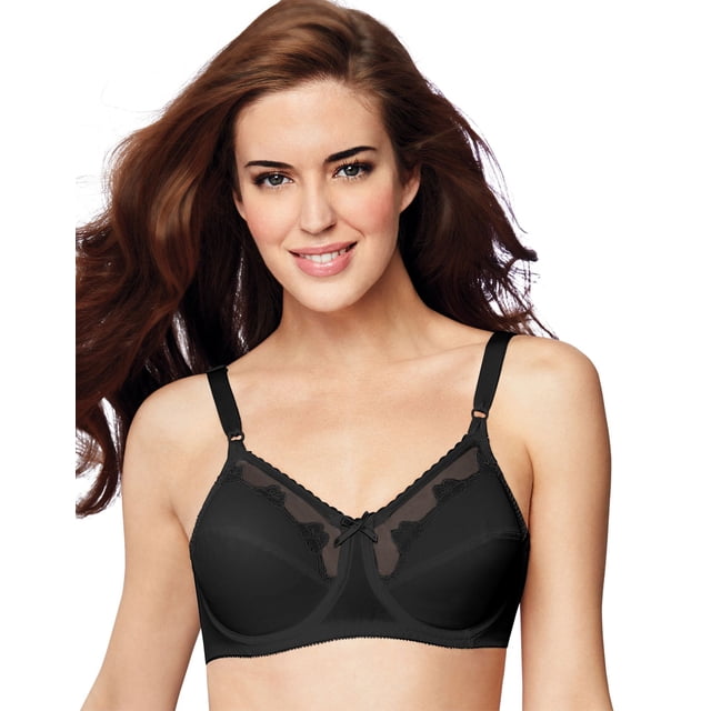Bali Soutien-Gorge à Armatures pour Femmes Flower Bali - Article à Succès, 34DD, Noir