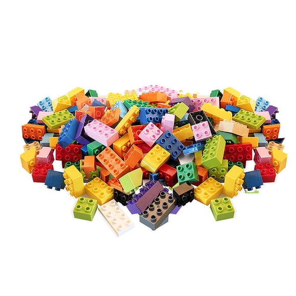 Blocs de Construction pour Enfants, Briques Colorées en Vrac, Plaques de Base en Briques Compatibles avec les Blocs Duplo, Jouets Éducatifs pour Enfants