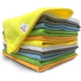 thumbnail image 1 of 12 Pack Microfiber Cloths Cleaning Supplies [Get Lint-Free Polished Results] Micro Fiber Cleaning Towels, Chemical Free Kitchen Towel, Clean Windows & Cars, 1 of 7