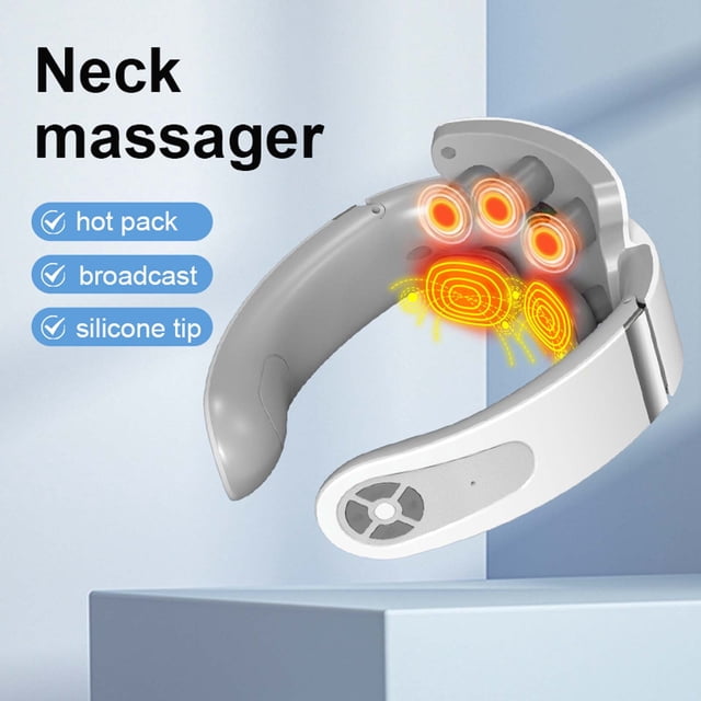 EGNMCR Intelligent Charging Vibration Massage Cervical Spine Instrument Micro Current Heating Neck Protector Neck Shoulder Neck massager