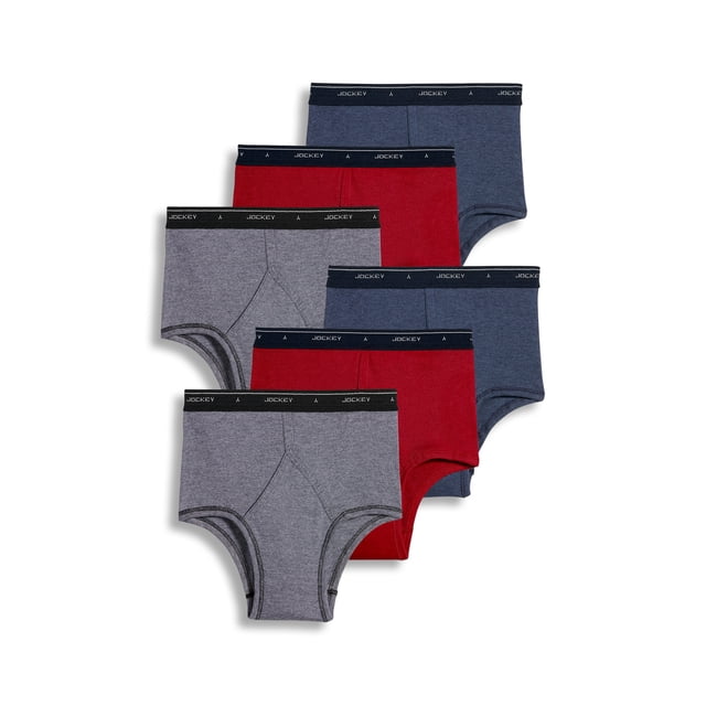 Jockey Slip Classique Taille Haute pour Homme en Coton 100 % - Lot de 6