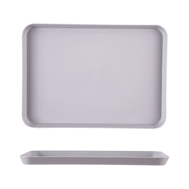 Jierger Large Rectangular Cookie Sheet, Multi-Purpose Kitchen Tray for Baking BBQ, Creative Serving Tray for Tea Cups Fruit Plates, Home Cooking Tool, 8.26x11.53 Inch