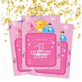 thumbnail image 2 of Darling Souvenir Pink Birthday Invitation Card 28 Pcs Fill or Write In Blank Invites Printable Party Supplies 5 x 7 Inches, 2 of 5