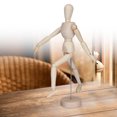 thumbnail image 3 of Articulated Mannequin, With Stand Wooden Mannequin, Multifunctional Flexible For Sketching Drawing, 3 of 8