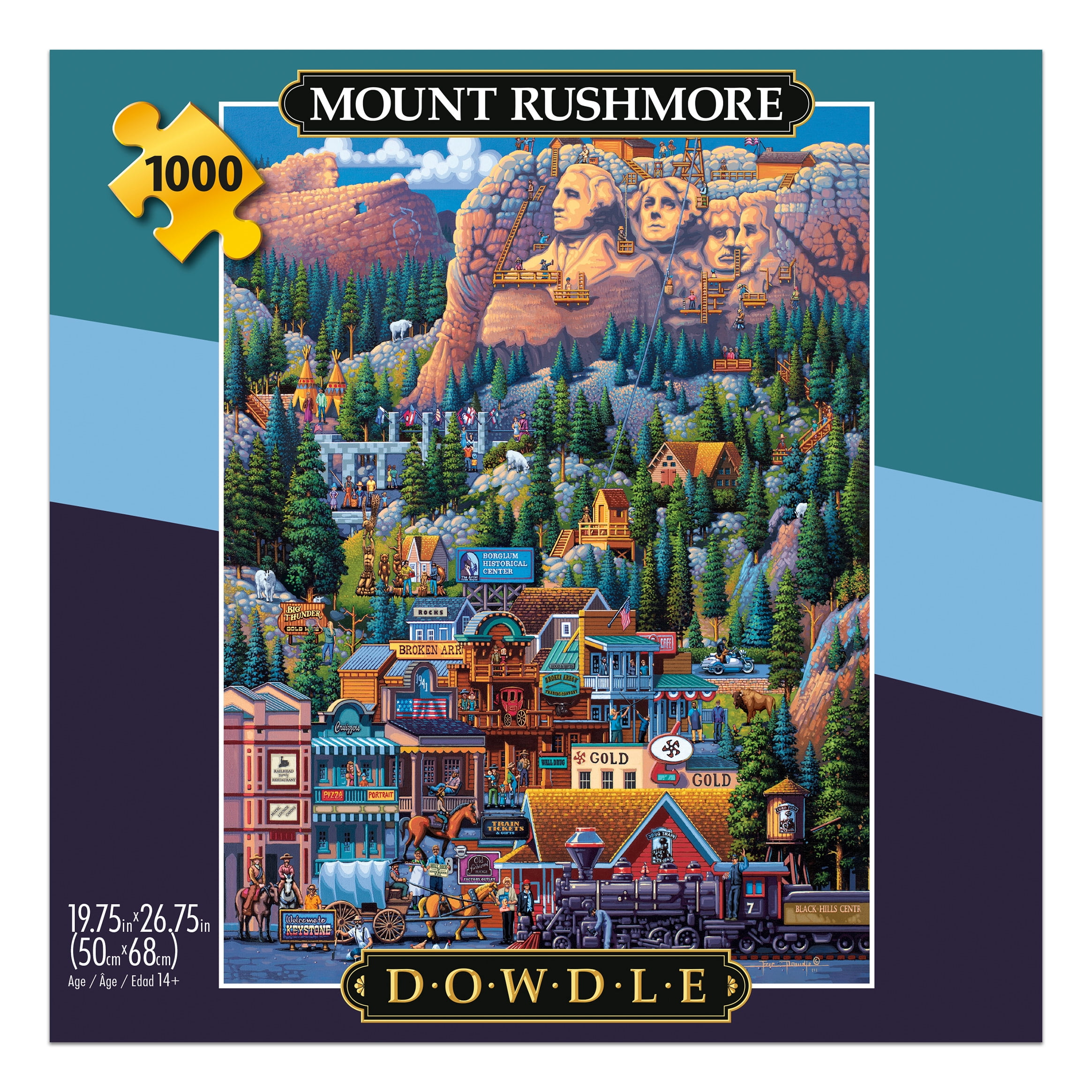 Buffalo Games Mount Rushmore 1000-Piece Interlocking Jigsaw Puzzle for Adults Ages 14+