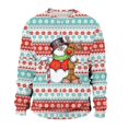 thumbnail image 1 of PMUYBHF Homme Chandail à Capuchon pour Homme Noir Hommes Automne et Hiver Décontracté Tendance Noël Imprimé Chandail à Capuchon Col Rond Chandail Molletonné Homme Chandail à Capuchon Graphique, 1 of 4