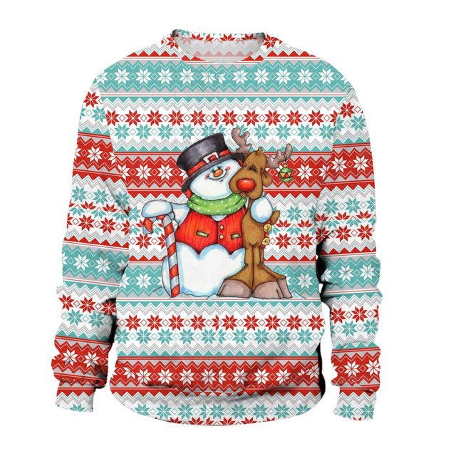 PMUYBHF Homme Chandail à Capuchon pour Homme Noir Hommes Automne et Hiver Décontracté Tendance Noël Imprimé Chandail à Capuchon Col Rond Chandail Molletonné Homme Chandail à Capuchon Graphique