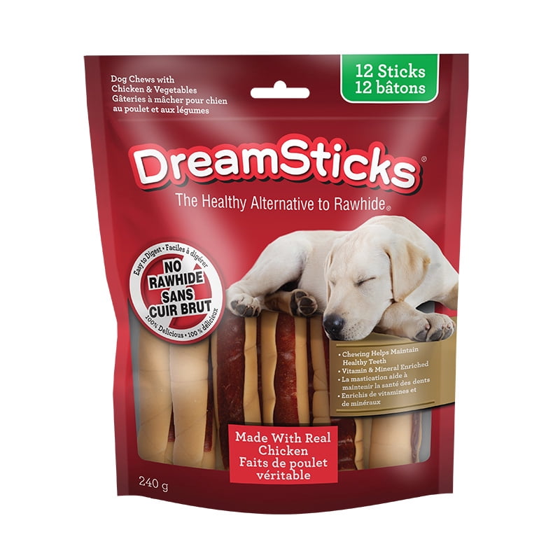DreamBone Chicken Sticks 12 Count – Rawhide-Free Dog Chews Made with Real Chicken, Easy-to-Digest Training & Daily Reward Treats for All Dogs
