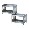 thumbnail image 1 of Spoon And Lid Rest Desktop Storage Rack Large Capacity Stackable Cosmetic Organizer Drawers Ideal For Desk Optimization Cosmetic Storage Student Stationery Organization Suitable For Office Gray, 1 of 2