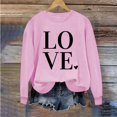 thumbnail image 2 of Penkiiy Chandails de la Saint-Valentin pour Femmes avec Cœur Rouge Graphique Chandail à Manches Longues Col Rond Chandail de la Saint-Valentin Hauts S Rose, 2 of 4