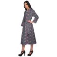 thumbnail image 2 of Moomaya Printed Long Robe With Pockets Cotton Bride Getting Ready Dress, 2 of 6
