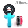 thumbnail image 2 of Anself Mini Portable Manual Label Maker with 2 PVC 9mm Label Tapes, Assorted Colors, 2 of 7