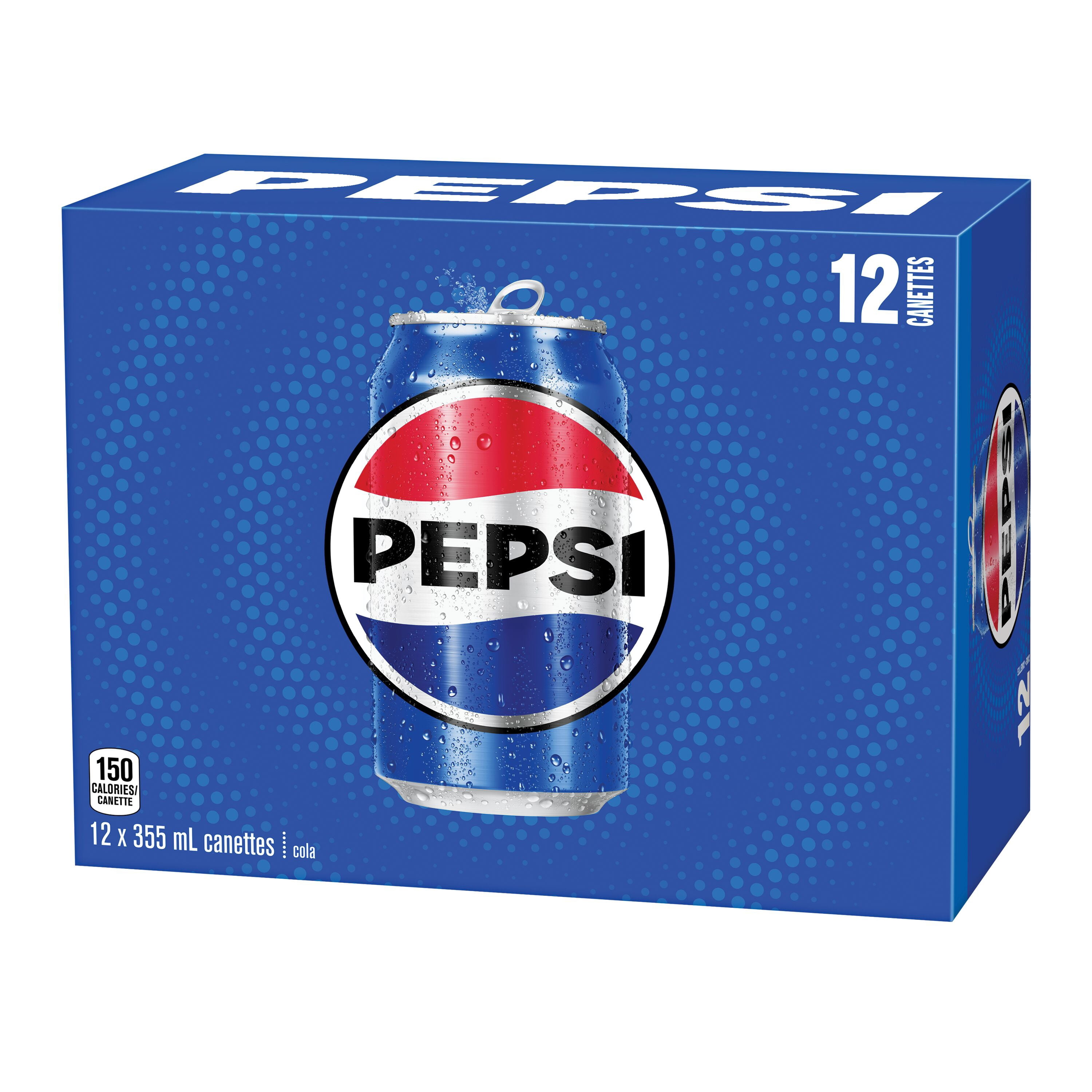 Pepsi Cola 355ml cans, pack of 12