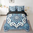 thumbnail image 2 of YST Ensemble de Literie Persan avec Couette 7 Pcs Vintage Floral Boho Format Double, 2 of 4