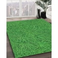 thumbnail image 3 of Ahgly Company Tapis de Zone Rond Vert Transitionnel pour Intérieur Lavable à la Machine, 3 Pieds Rond, 3 of 7