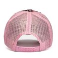 thumbnail image 2 of letairis Breathable WomenAdjustable Ponytail Baseball Cap Sun Protection Fashionable UV Protection Sun Caps pink, 2 of 6