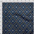 thumbnail image 3 of oneOone Tissu Popeline de Coton Imprimé Ikat Tourbillon au Mètre 56 Pouces de Large, 3 of 4