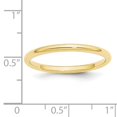 thumbnail image 4 of Bande Ajustée Standard 10K Or Jaune 2mm Taille 6.5, 4 of 4
