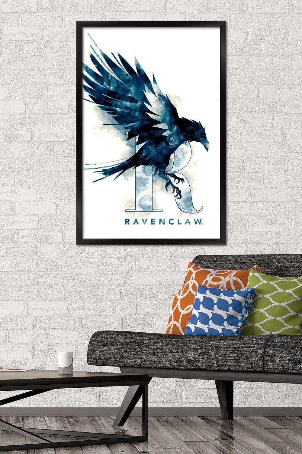 The Wizarding World: Harry Potter - Ravenclaw Illustrated House Logo Wall Poster, 14.725" x 22.375"