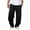 Black, variant on Baggy Sweatpants Men Elastic Waist Athletic Workout Pants Casual Wide Leg Open Bottom Straight Leg Joggers with Pockets