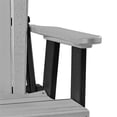 thumbnail image 4 of Pemberly Row Resin Fan Back Balcony Glider in Light Gray/Black, 4 of 5