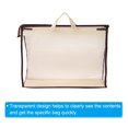 thumbnail image 3 of Unique Bargains Sacs à Main Sacs à Poussière, L Taille PVC Transparent Sac à Main Protecteur, Beige, 3 of 5