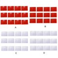 thumbnail image 4 of 12 Pcs A4 Plastic Envelopes Waterproof Clear Document File Folders Tutorial Organizer Pouch Bag School Office Supplies Red/Label pocket, 4 of 9