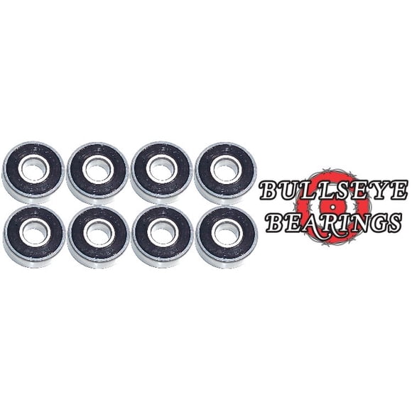 Bullseye Roulements pour Patins en Ligne, Patin à Roulettes, Hockey, Roulements Abec-5, Lot de 16