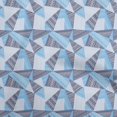 thumbnail image 1 of oneOone Polyester Spandex Turquoise Blue Fabric Tribal Craft Projects Decor Fabric Printed By The Yard 56 Inch Wide, 1 of 4