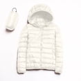 thumbnail image 5 of Packable down Jacket, Lightweight Hooded Puffer, White Duck down Coat White Xxl , Coat, 5 of 5