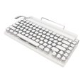 thumbnail image 3 of Mechanical Keyboard, Typewriter Mechanical Keyboard 2000mA Capacity  5.0 Support 3 Devices FN Master  For Tablet White, 3 of 8