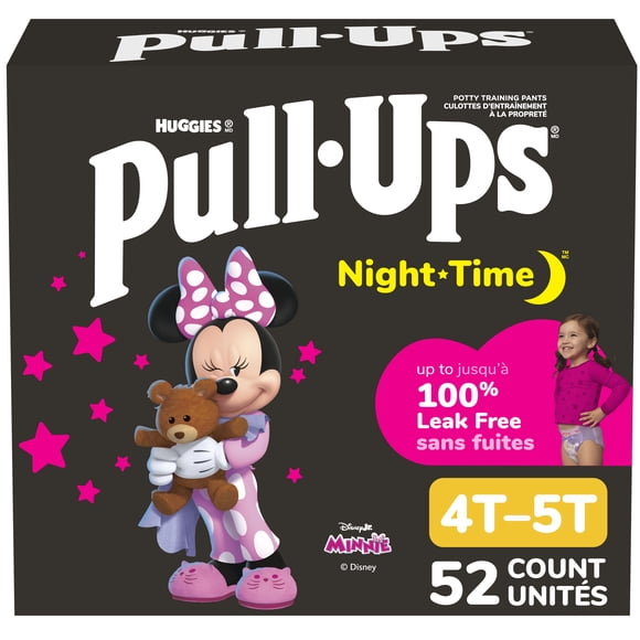 Pull-Ups Night Time Training Pants, Giga Pack, Size: 2T-6T