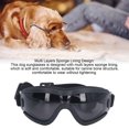 thumbnail image 3 of Dog Goggles, Dog Sunglasses UV Proof Explosion Resistant Comfortable Adjustable Lens Strap  for Cycling Red Lens,Grey Lens,Transparent Lens,Silver Lens, 3 of 7
